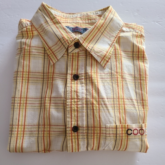 COOGI men's plaid shirt sz.5 XL buttons up - Picture 10 of 11